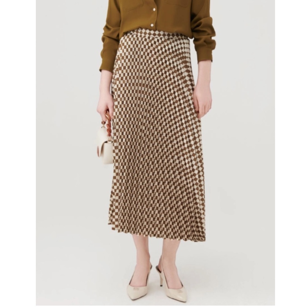 MARELLA By Maxmara Talone Pleated MIDI Skirt NWT